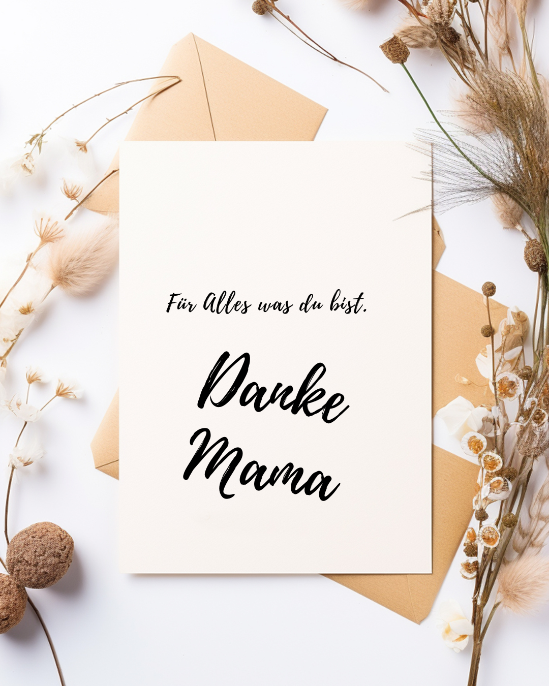DIY Geschenk Vorlage Mama – Danke Mama (SVG, PNG, PDF Download)